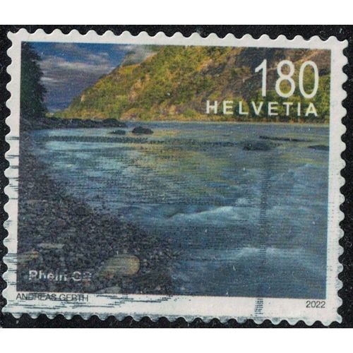 Suisse 2022 Oblitéré Used Fleuve Rhin Gr Paysage Rhein Su