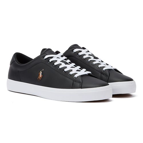 Ralph Lauren Longwood Leather Baskets Noires