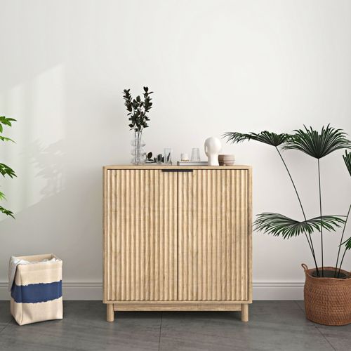 Buffet En Bois Avec 2 Portes Et 2 Niches Scandi