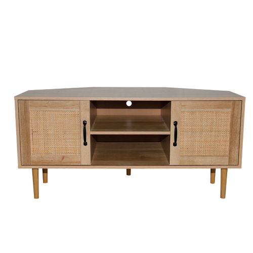 Buffet Artic En Bois Avec Portes Effet Cannage Et Niches