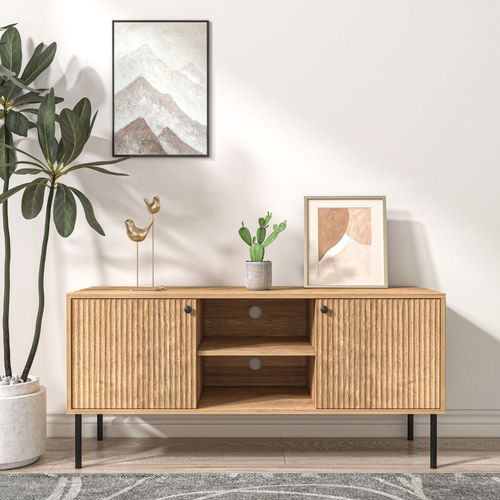 Buffet En Bois Avec 2 Portes Et 2 Niches Edge