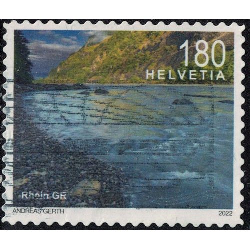 Suisse 2022 Oblitéré Used Fleuve Rhin Gr Paysage Rhein Su