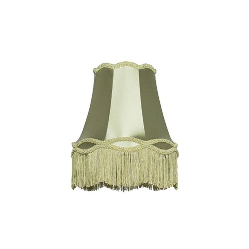 Qazqa Rétro Tissu Stoffen Lampenkap Groen 30 Cm - Granny , Rond