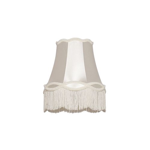 Qazqa Rétro Tissu Stoffen Lampenkap Crème 30 Cm - Granny , Rond
