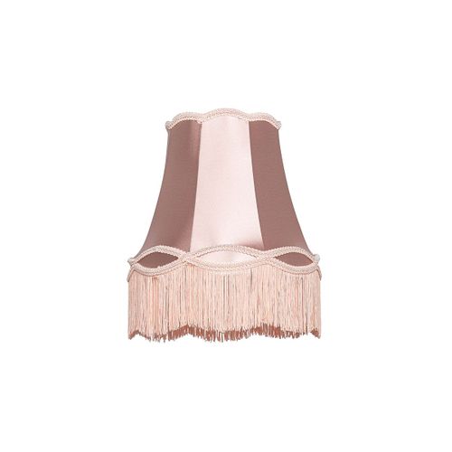 Qazqa Rétro Tissu Stoffen Lampenkap Roze 30 Cm - Granny , Rond