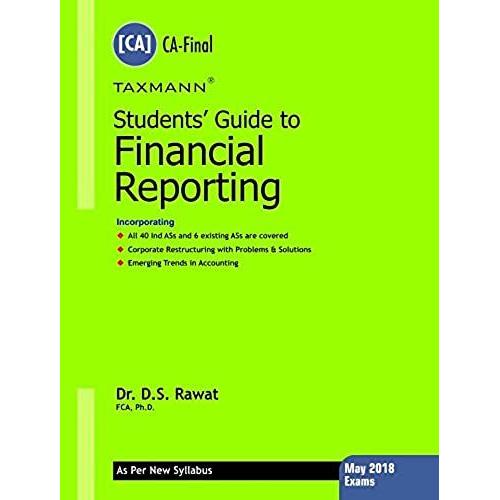 Students' Guide To Financial Reporting (Ca-Final)(For May 2018 Exams-As Per New Syllabus)