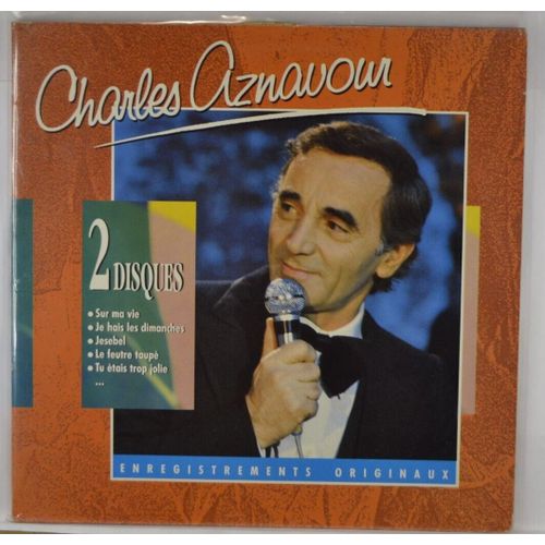 Album 2 Disques Sur Ma Vie Jesebel Charles Aznavour - Disque Vinyle 33 Tours