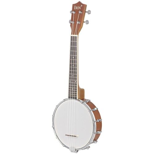 23 Pouces Banjo Sapele Wood 4 Cordes Banjolele Concert Taille
