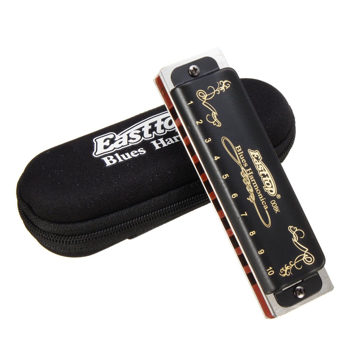 Pi�ces 10 Trous Blues Harmonica Cl� Abcdefg - 3