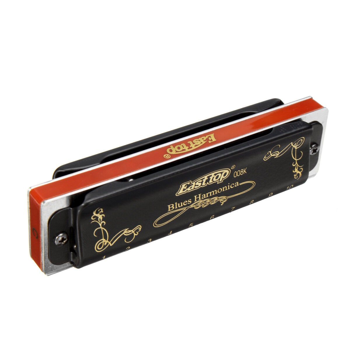 Pi�ces 10 Trous Blues Harmonica Cl� Abcdefg - 5
