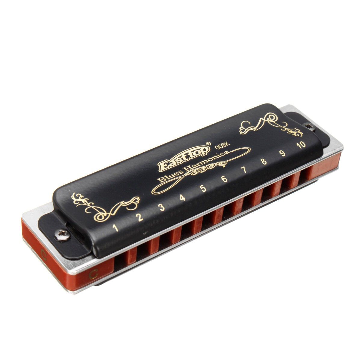 Pi�ces 10 Trous Blues Harmonica Cl� Abcdefg - 6