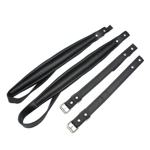 Bretelles D'accordéon Ensemble De Bretelles D'accordéon En Pu En Cuir Synthétique Souple Réglable, Rouge