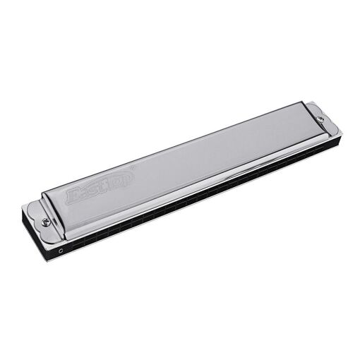 Harmonica Polyphonique 24 Trous C Key, Silver - 7