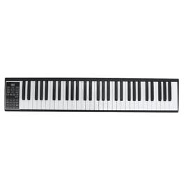 Piano Numérique 61 Touches Pliable avec 128 Sons & 128 Rythmes Clavier  Électronique Portable avec Fonction Bluetooth Haut-Parleurs & Pédale de  Sustain