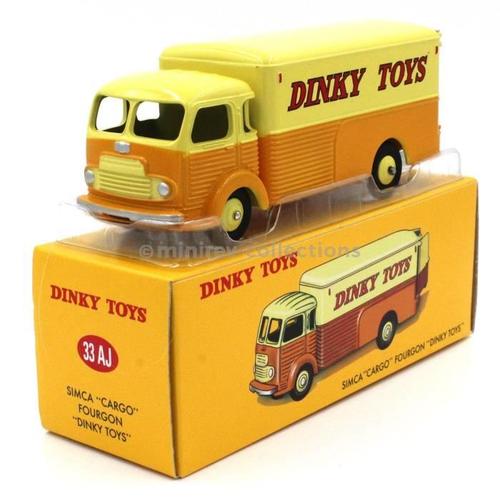 Dinky Toys 33aj - Simca Cargo Fourgon "Dinky Toys" Orange/Jaune, Atlas-Dinky Toys