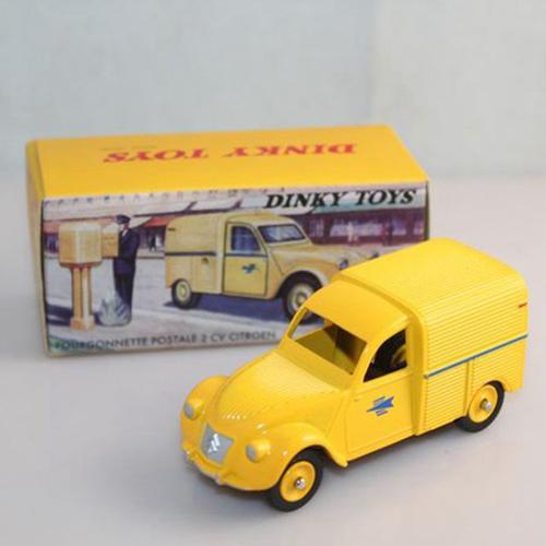 Dinky Toys 560 - Citroen 2cv Fourgonnette Poste Jaune 1:43, Atlas-Dinky Toys