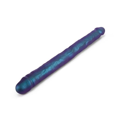Double Dong Realistic Dildo Bleu - Strap-On-Me - Bleu