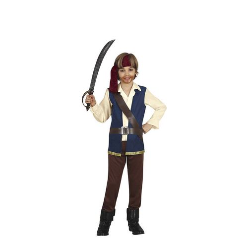 Déguisement Pirate Avec Gilet Bleu Garçon