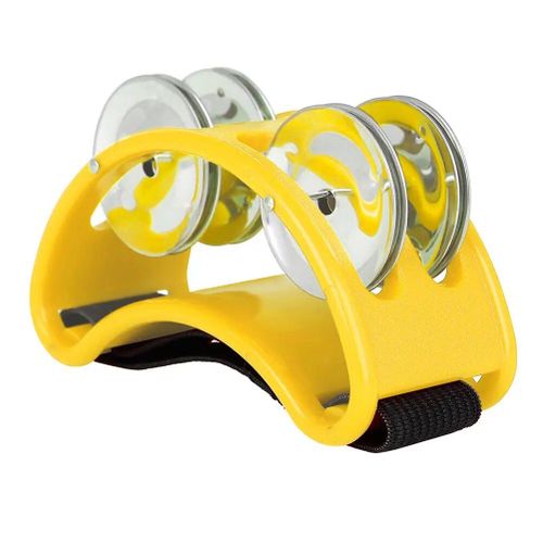 Compagnon De Batterie Jingle Accessoire Persch Instruments,Main,Pied,Davtransistors,Tambourin,Tambour,Instrument De Musique - Type Yellow