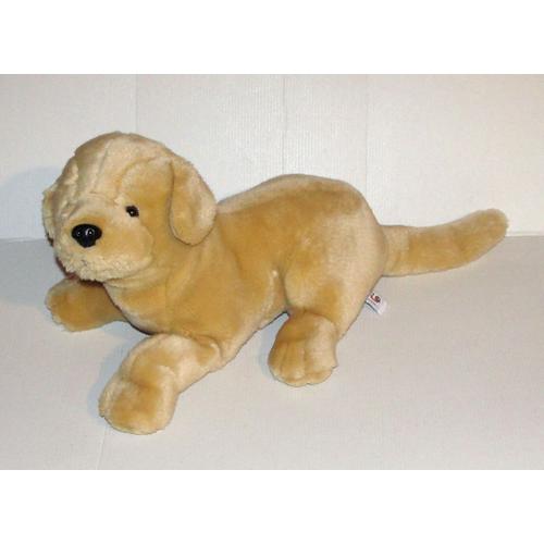 Peluche Chien Labrador Ou Golden Retriever Golo C'est Rigolo Ids France 32 Cm