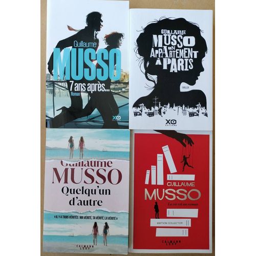 Lot 4 Livres Guillaume Musso - Calmann-Lévy & Xo Editions