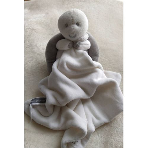 Doudou Mouchoir Tortue Sergent Major Mon Premier Major Gris Et Blanc