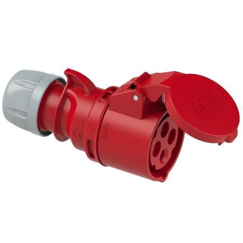 Prise industrielle portable femalle rouge 32A 4P 400V 6h IP44 PCE