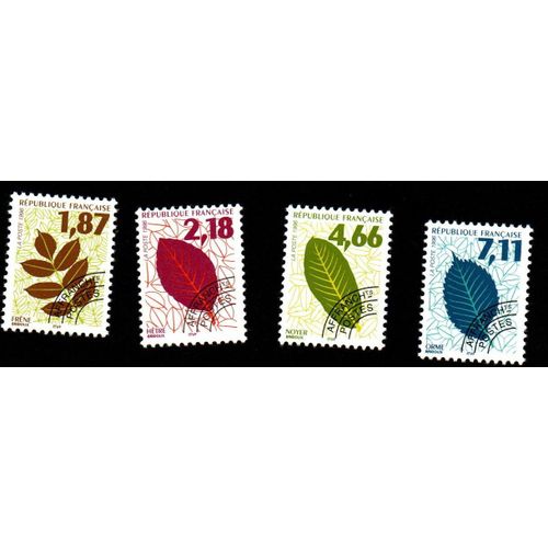 Timbres Préoblitérés Feuilles D'arbres 1996