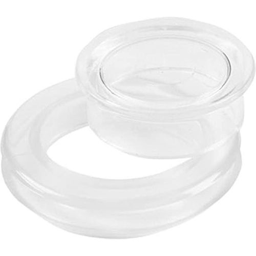 Ensemble d'anneaux et de capuchons pour trou de parapluie Transparent