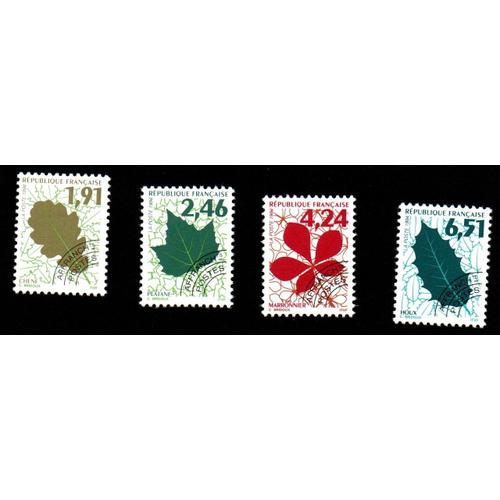 Timbres Préoblitérés Feuilles D'arbres 1994