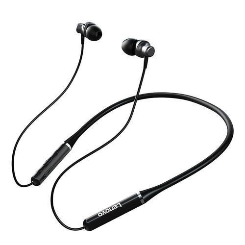 écouteurs intra-auriculaires sans fil Bluetooth 5.0 avec tour de cou et contr?le filaire magnétique avec micro HD, noir