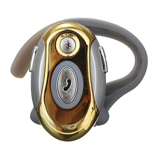 Mini écouteur Bluetooth sans fil unique Business mains libres stéréo sport casque casque, or
