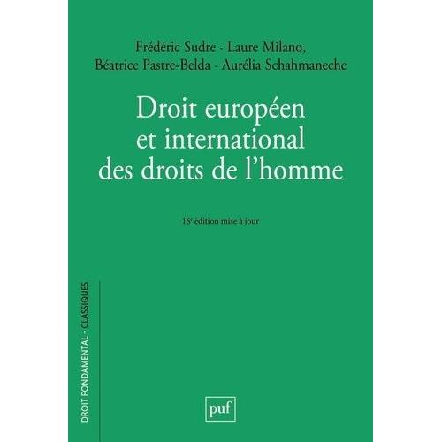 Droit Européen Et International Des Droits De L'homme