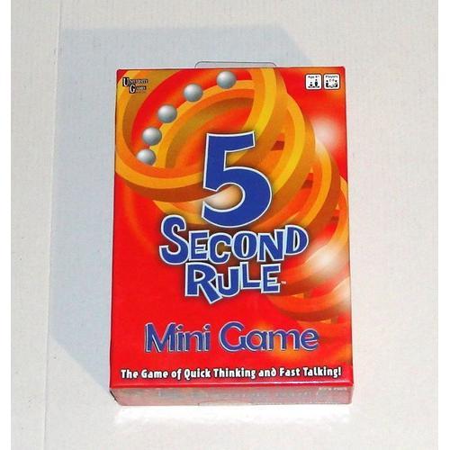 5 Second Rule Mini Game - Jeu De Societe Anglais Voyage University Games
