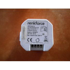 Programmateur horaire pour prise électrique Renkforce 1289404 numérique  programme hebdomadaire 3680 W IP20 fonction co