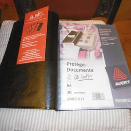 Protège-documents lutin A4 - porte-vue 50 pochettes noires