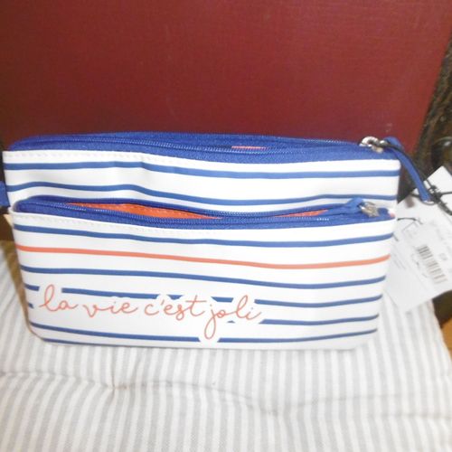Trousse Fourre Tout 22x13cm La Vie C'est Joli Derrière La Porte