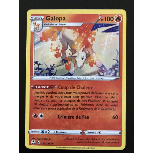 Galopa Holo 022/195 - Pokemon Eb12 Tempête Argentée