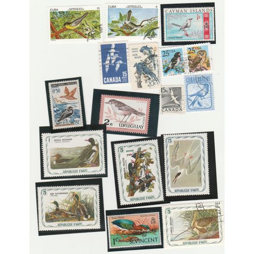 17 Timbres De Divers Pays D'amérique - Animaux - Oiseaux