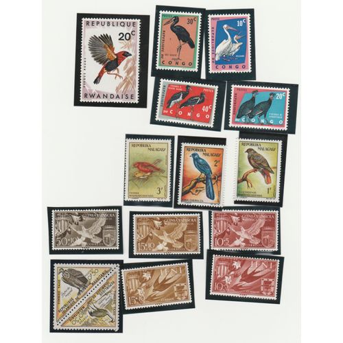 15 Timbres Neufs De Divers Pays D'afrique - Animaux - Oiseaux
