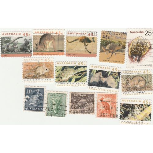 14 Timbres Oblitérés D'australie - Animaux
