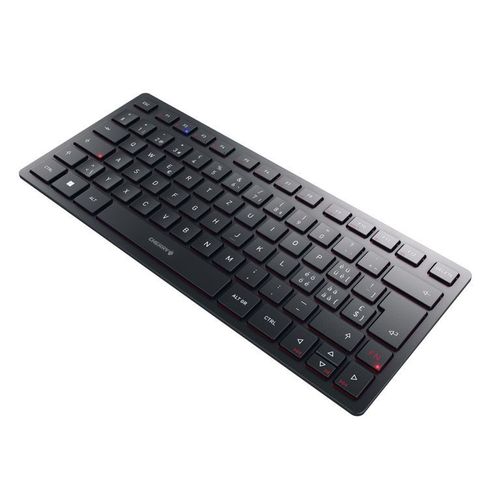 CHERRY KW 9200 MINI - Clavier - sans fil - 2.4 GHz, Bluetooth 5.0 - QWERTZ - Suisse - commutateur : CHERRY SX - noir