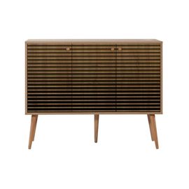 Buffet Effet Bois Beige 120x36h90 Cm