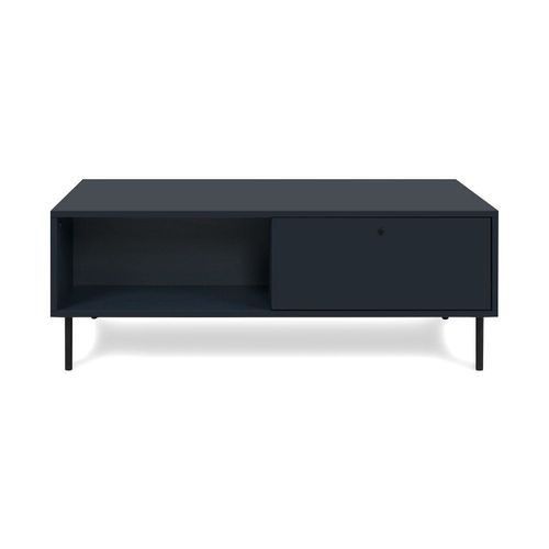 Table Basse Avec 2 Tiroirs Et 2 Niches Bleu Royal - L110 Cm