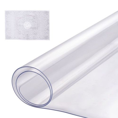 Housse De Bureau Transparente En Pvc-Vevor-355,6 X 609,6 Mm-Rectangulaire,Facile À Nettoyer-Pour Bureau, Salle À Manger