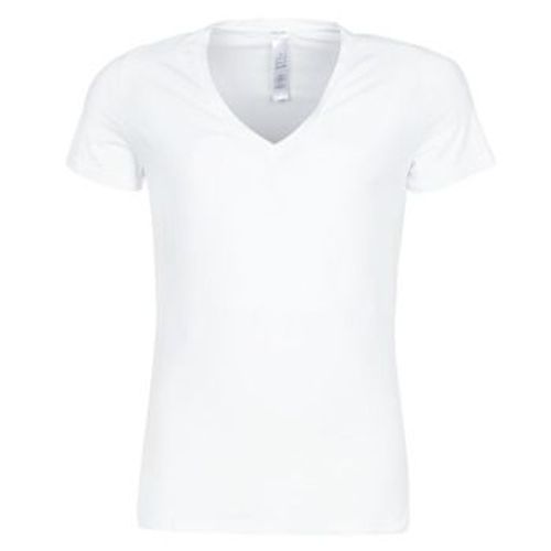 T-Shirt Hom Sup' Cotton Tshirt Col V Profond Blanc