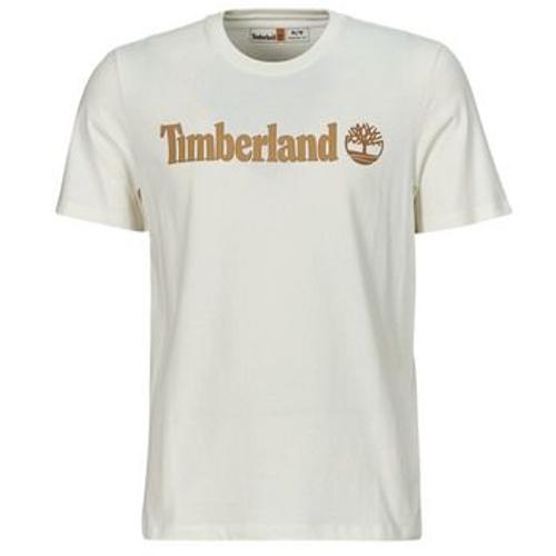 T-Shirt Timberland Linear Logo Short Sleeve Tee Blanc