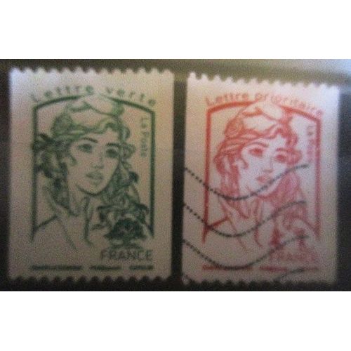 2016. Série Complète F5017 Et F5018: Marianne De Ciappa Et De Kawena Issues De Roulettes.