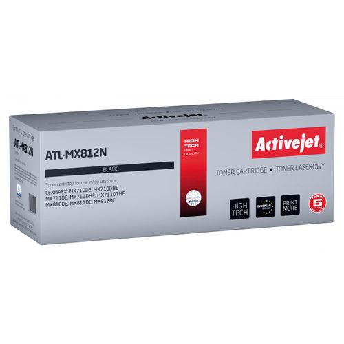 Activejet Cartouche De Toner Atl-mx812n Pour Imprimantes Lexmark Remp