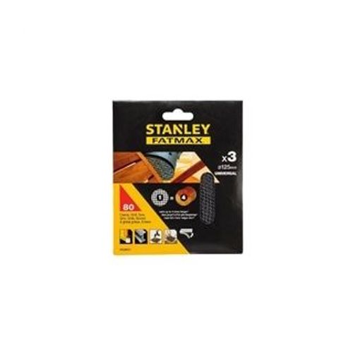 Folha lixa velcro Red Gr80 - 3un - STA39252 - Stanley